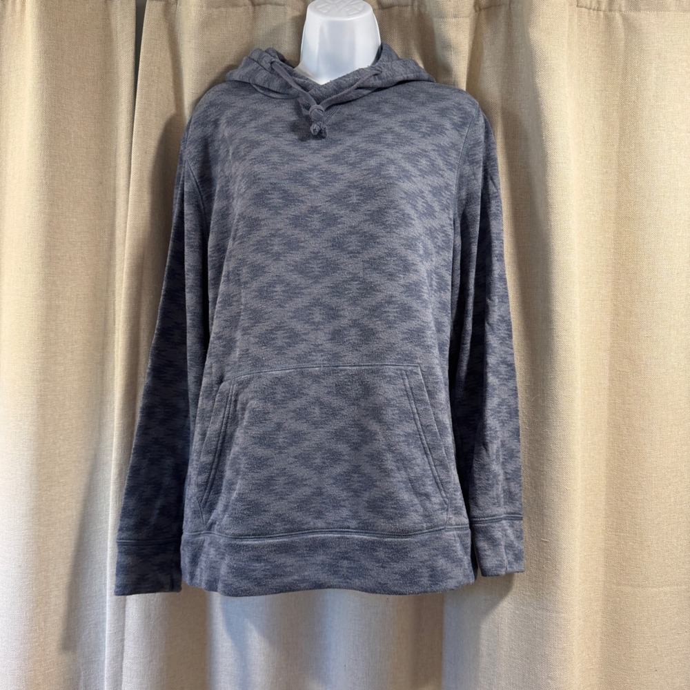 Express Blue Pattern Hoodie‎ Mens Medium